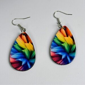 Vibrant Multicolor Teardrop Earrings